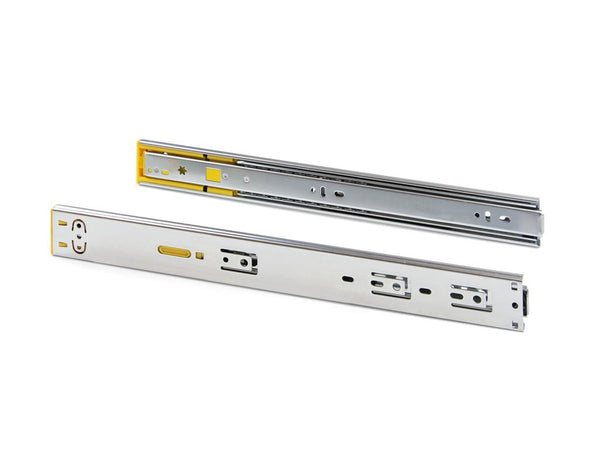 Ball Bearing Push to Open Soft Close Drawer Runner 45mm x 600mm Ext 100%