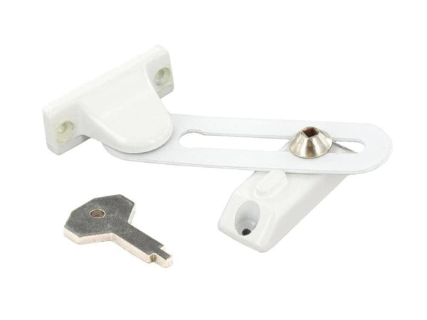 Securit - Window Restrictor With Key - White