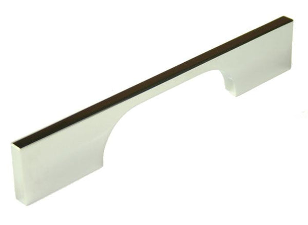 Slim D Handle Length 160mm (Hole Centres 96mm) Polished Chrome | Eurofit Direct