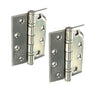 Double Ball Butt Hinge H100 x W75 x T2mm Stainless Steel (304) - CE Graded