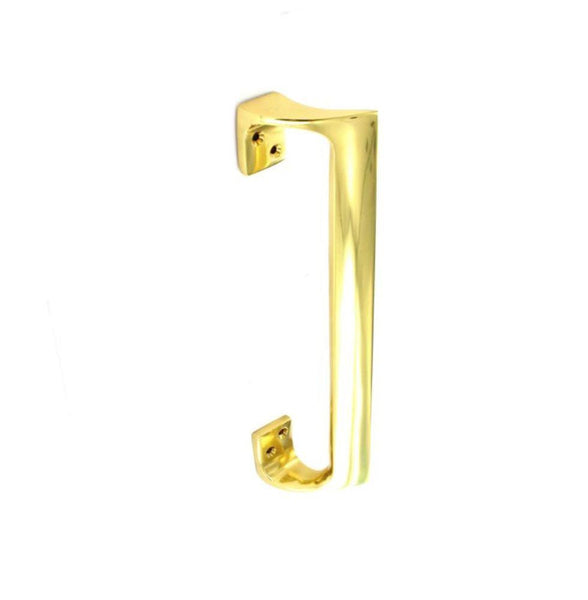 Brass Pull Handle Oval Grip - 225mm - Brass | Eurofit Direct
