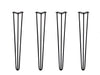 Hairpin Legs 710mm / 28" Height 3 Rod 12mm Thickness Black