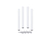 Table Legs 60 x 690mm With 30mm Adjustment - White