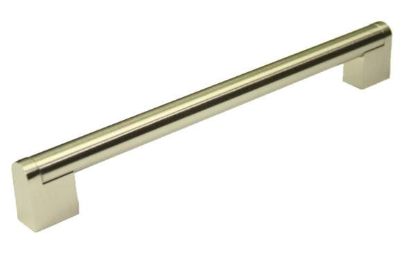 Bar Handle Length 220mm (Hole Centres 192mm) Brushed Nickel | Eurofit Direct