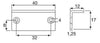 40mm Striking Plate Nickel