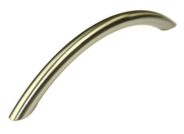 Bow Handle Length 155mm (Hole Centres 128mm) Brushed Nickel | Eurofit Direct