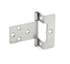 Cranked Flush Hinge H50 x T1mm Zinc Plated Steel