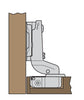 Ferrari Cabinet Mini Hinge - Inset - 26mm Cup - 95Â° Pair