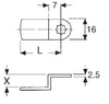 BMB Lock Lever Cranked L40 x W16 x C9mm