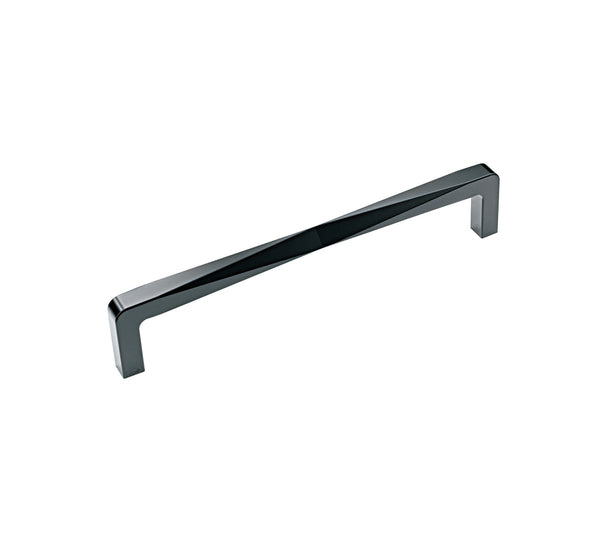 Pull D Alnwick Handle 168mm length (160mm Hole Centers) Black Nickel