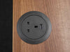 Black Desktop Power Grommet - 60mm / 80mm Dia