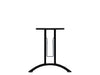Folding Table Frame 690 x 590mm Curved Foot Black