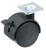 Hooded Twin Wheel Braked 35kg Castor - Set of 4