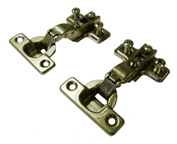 Ferrari Cabinet Mini Hinge - Half Overlay - 26mm Cup - 95Â° Pair