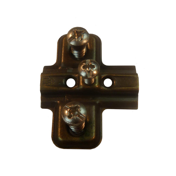 Ferrari 2mm Antique Brass Mini Mounting Plate x800 | Eurofit Direct