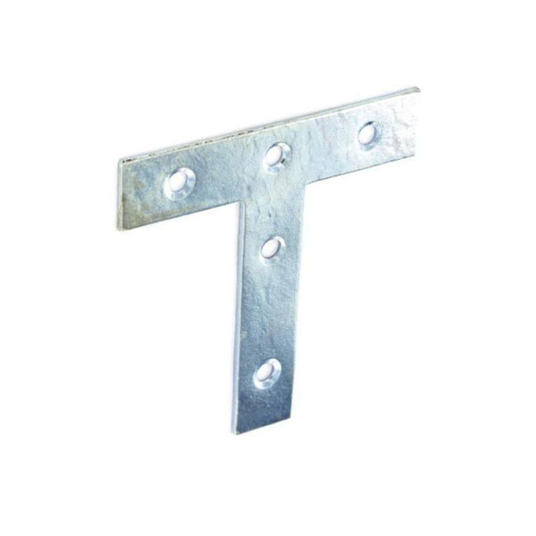 Tee Plate - 75mm - Zinc Plated - Pack of 10