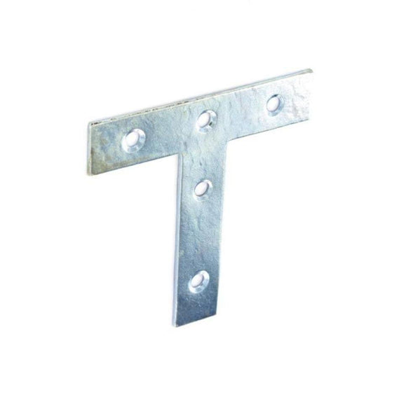 Tee Plate - 75mm - Zinc Plated - Pack of 10