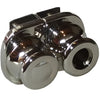 Double Glass Door Cabinet Lock - 4-6mm Thick - Keyed Alike