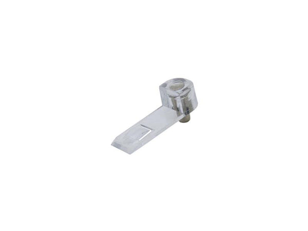 Shelf Support To Retain 19mm Board Rebound Clear w/ Steel Pin | Eurofit Direct