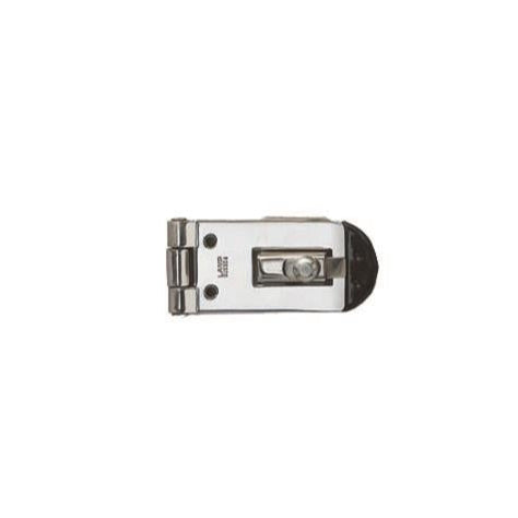 Hasp With Snap On Latch - Length 51mm - Polished S/Steel