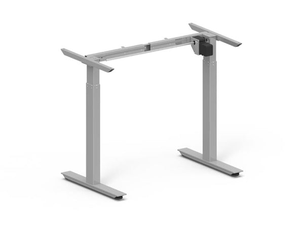 Height Adjustable Desk Frame 685-1165mm Silver Electric | Eurofit Direct