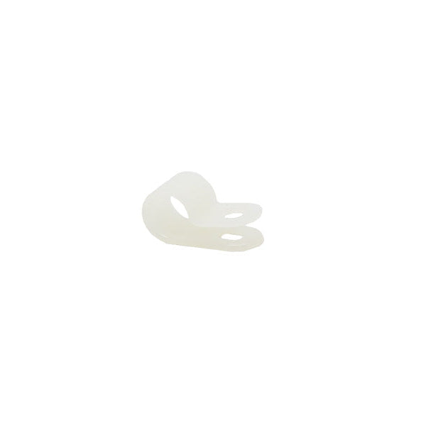 Nylon Natural P Clip 8mm Diameter - Pack of 100