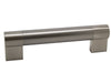 Keyhole Bar Handle Length 153mm (Hole Centres 128mm) Stainless Steel Effect