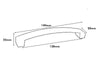 Wide Bow Handle Length 140mm - Brushed Nickel