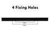 Profile Handle Length 240mm (Hole Centres 128mm) Matt Black