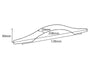 Malvern Bow Handle Length 208mm (Hole Centres 128mm) American Copper