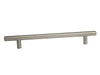 Solid T-Bar Handle Length 220mm (160mm Hole Centers) Brushed Nickel