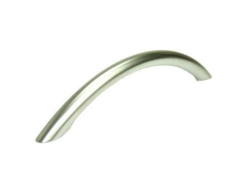Bow Handle L147 x H30 x D10mm (HC 128mm) Dull Chrome | Eurofit Direct