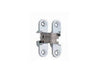Concealed Hinge 43 x 11mm Satin Chrome (Min Door Thickness: 13mm)