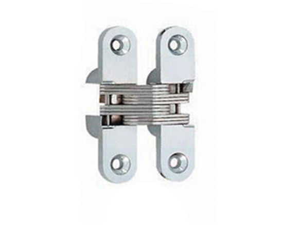 Concealed Hinge 70 x 16mm Satin Chrome (Min Door Thickness: 25mm) | Eurofit Direct