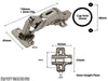 IntAfit Cabinet Hinge Soft Close Full Overlay 155° Pair