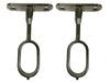 Wardrobe Rail Suspended Centre Support Nickel Plated