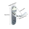Securit Lever Lock Door Handle With Backplate - Chrome Plated