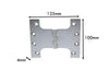 Parliament Satin Chrome Hinge H100 x W125 x 4mm