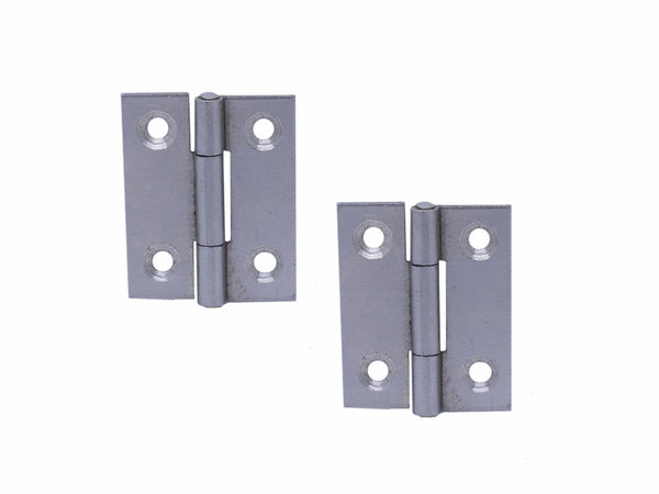 Butt Hinge H40 x W35 x T1mm Self Colour Steel