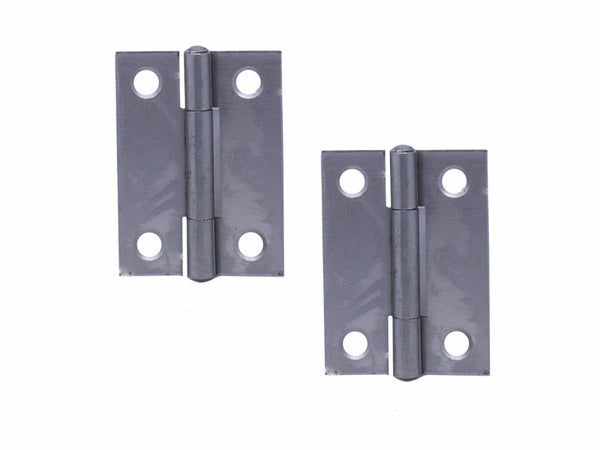 Butt Hinge H50 x H35 x T1.3mm Self Colour Steel