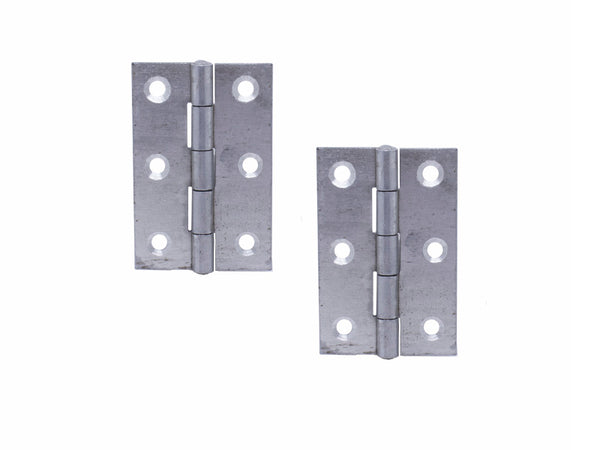 Butt Hinge H65 x W45 x T1.5mm Self Colour Steel