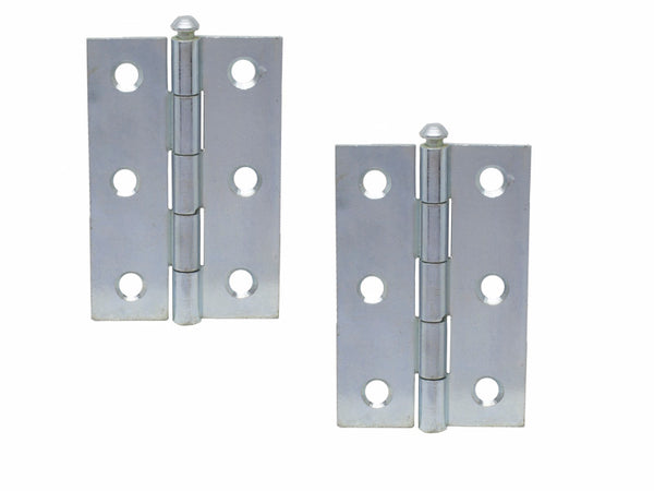 Loose Pin Butt Hinge H75 x W50 x T1.5mm Zinc Plated Steel