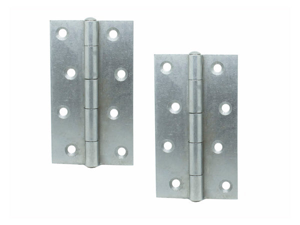 Narrow Butt Hinge (5050) H100 x W58 x T2mm Self Colour Steel