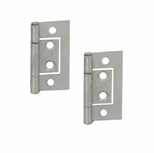 Flush Hinge H40 x W20 x T1mm Zinc Plated Steel