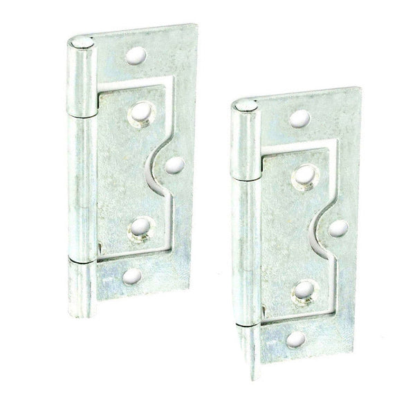 Flush Hinge H60 x W25 x T1mm Zinc Plated Steel