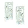 Flush Hinge H60 x W25 x T1mm Zinc Plated Steel