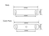 Heavy Duty Magnetic Catch - HW05433B- 60mm - White