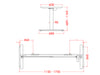 Height Adjustable Desk Frame 685-1165mm White Electric - Right Hand Motor