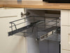 Kitchen Pull Out Soft Close Wire Basket in Dark Grey (for 500mm Drawer Carcasses)