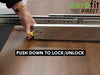 IntAfit 250kg Rated Locking Slide H76 W19 L1524 Ext 100%